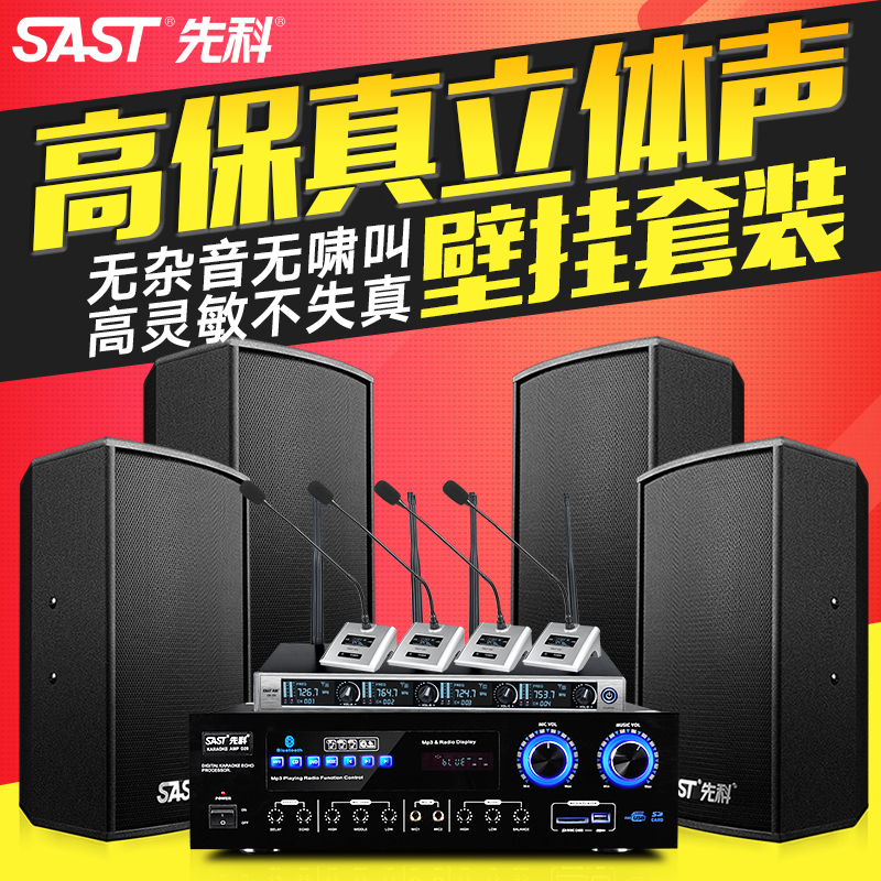 SAST Shchenko K5 Small And Medium Meeting Professional Sound Suit Teaching Training Dance Room Power Amplifier Wall-mounted Speaker
