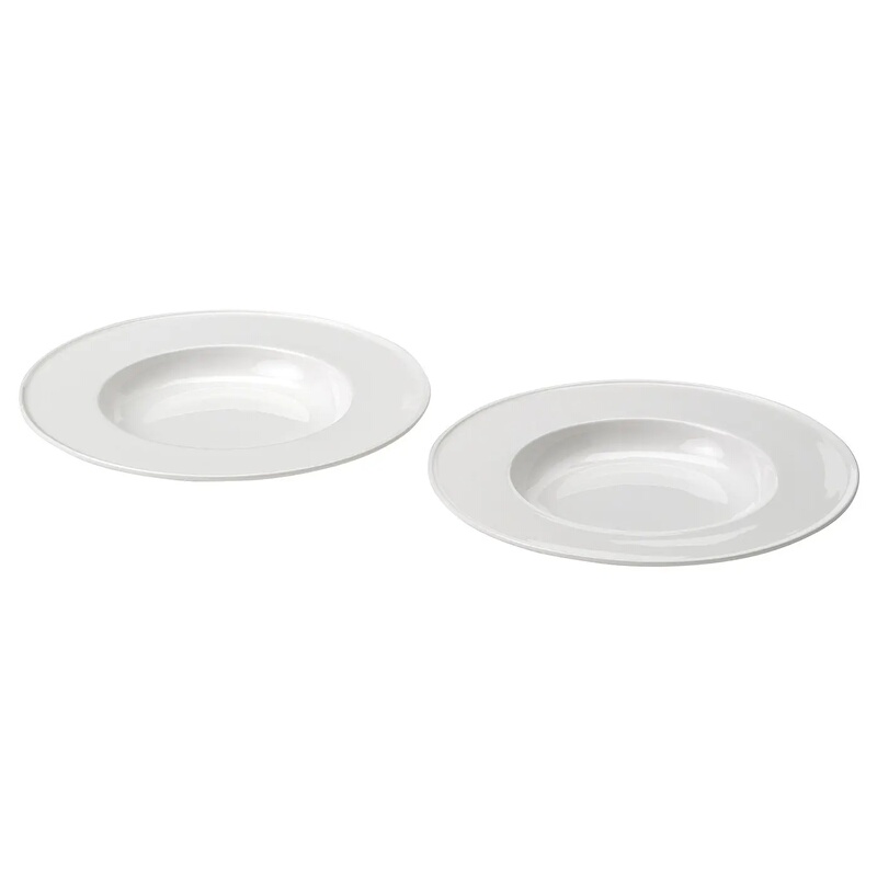 Authentic Ikea Stockholm Plates 25cm 2-Piece Set Ceramic Plates Home Dining Plate Set