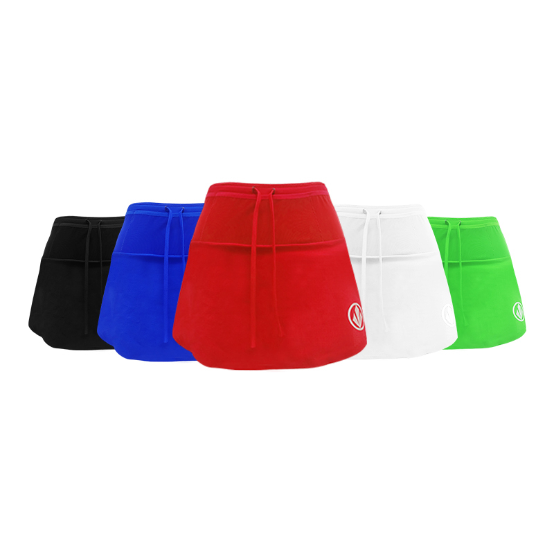 Beisitu Sports Quick-Drying Running Fitness Marathon Tennis Cross-Country Multi-Pocket Waist Bag with Side Pockets A-Line Seamless Short Skirt