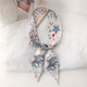 Chic small silk scarf spring and autumn decorative headband Korean all-match tied bag bag with streamer small scarf