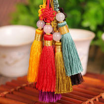 Ancient style diy bookmarks ear hand-woven small Chinese knot small tassel comb invitation card hanging ear Jade tassel