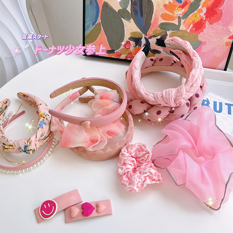 Egg roll mm girl headband cute hair accessories new hairpin girl non-slip headband baby does not hurt hair headdress