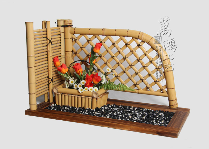 Bamboo Fence Decoration Bamboo Crafts Gift Pendulum Decorated Withlandscape Landscape Joe Relocation Gift Balcony Garden Swing Piece Bamboo View Handmade Fence