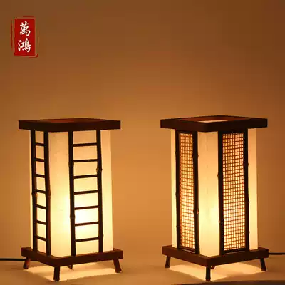 (Bamboo Life) Retro bamboo lamp study bamboo table lamp bedside decorative lamp housewarming gift