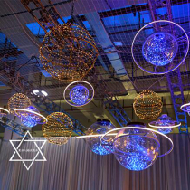 Space Planet chandelier theme wedding festival window ceremony channel scene arrangement decorative props