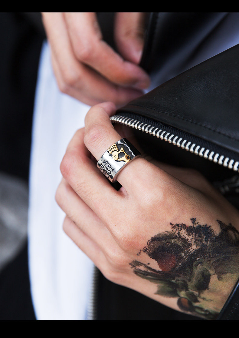 Bague homme BEIER en Acier au titane - Ref 3087025 Image 13