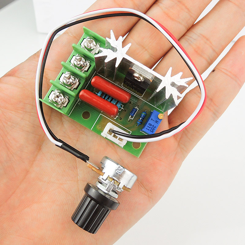 External knob 2000W imported semiconductor control rectifier voltage regulator high-power electronic governor dimming speed regulation and temperature regulation