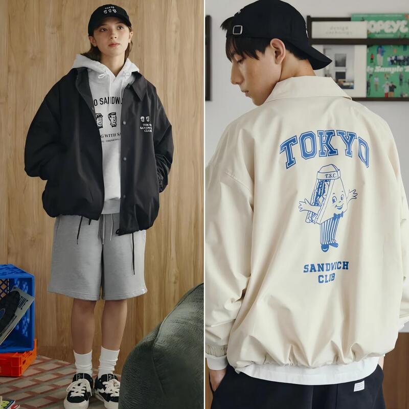 Filter017 Tokyo Sandwich Collaboration Coach American Style Jacket Retro Stand Collar Sports Zipper Coat