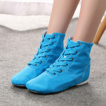 Jazz dance high dance shoes exercise shoes jazz boots ballet dance womens shoes canvas indoor fitness shoes yoga shoes