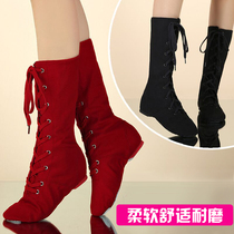 Jazz dance shoes high tube dance shoes exercise shoes jazz boots ballet dance womens shoes canvas practice shoes modern dance shoes