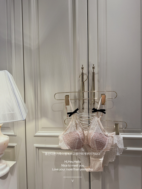 【Pure Desire Artifact】Layered Sexy Girl's Cross Bow Lace Lingerie and Panties Two-Piece Set 【Pure Desire Artifact】Layered Sexy Girl's Cross Bow Lace Lingerie and Panties Two-Piece Set