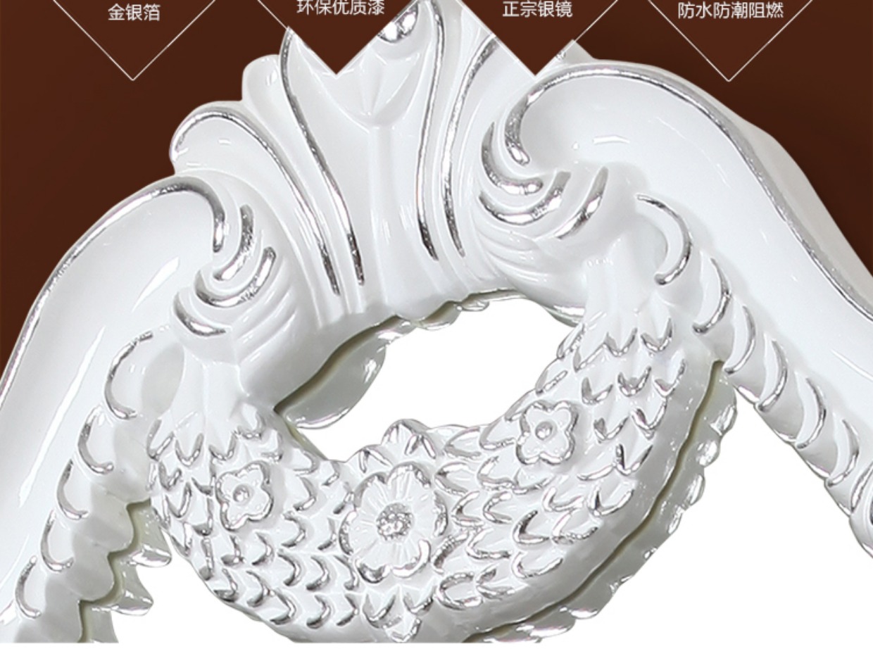 Gương châu Âu retro gương thay đồ gương phù hợp gương sàn gương treo tường gương sang trọng cửa hàng cắt tóc gương lớn đất - Gương guong nha tam