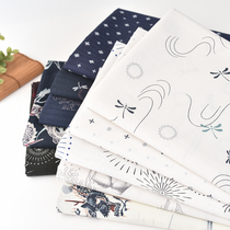 Small dough fabric Cotton jacquard wind fabric goldfish dragonfly Dragon clothing Kimono Cheongsam skirt Childrens clothing handmade