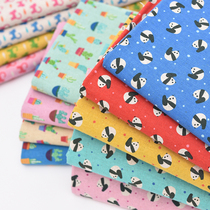 Japan imported cotton hemp fabric fabric cartoon baby clothes home handmade DIY clothing J