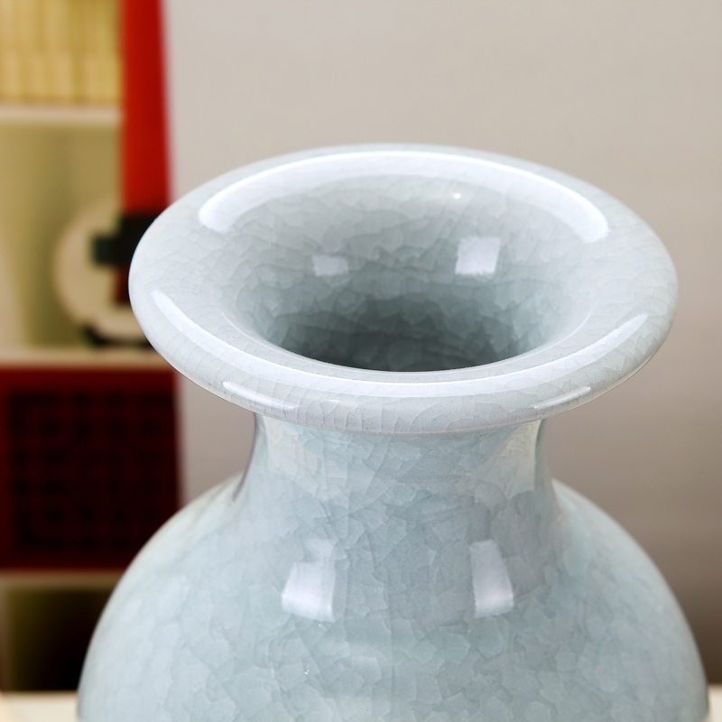 Sitting room office furnishing articles porcelain ceramic vase decoration jun porcelain goddess of mercy bottle antique flower vases, slitting lines