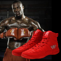 Boxing shoes Sanda fighting mens professional ankle protection wrestling shoes gym squat training competition fighting shoes Y866
