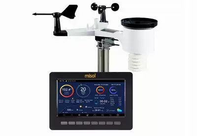 Wireless weather station WiFi connection solar charging wireless transmission data upload data storage