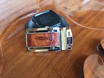 Thailand crocodile belt automatic Buckle Head No card slot leather belt Men 3 6cm high quality Na 120