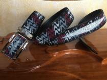 Thai Leda colored pearl fish skin belt ROTA clearance special high-end mens belt