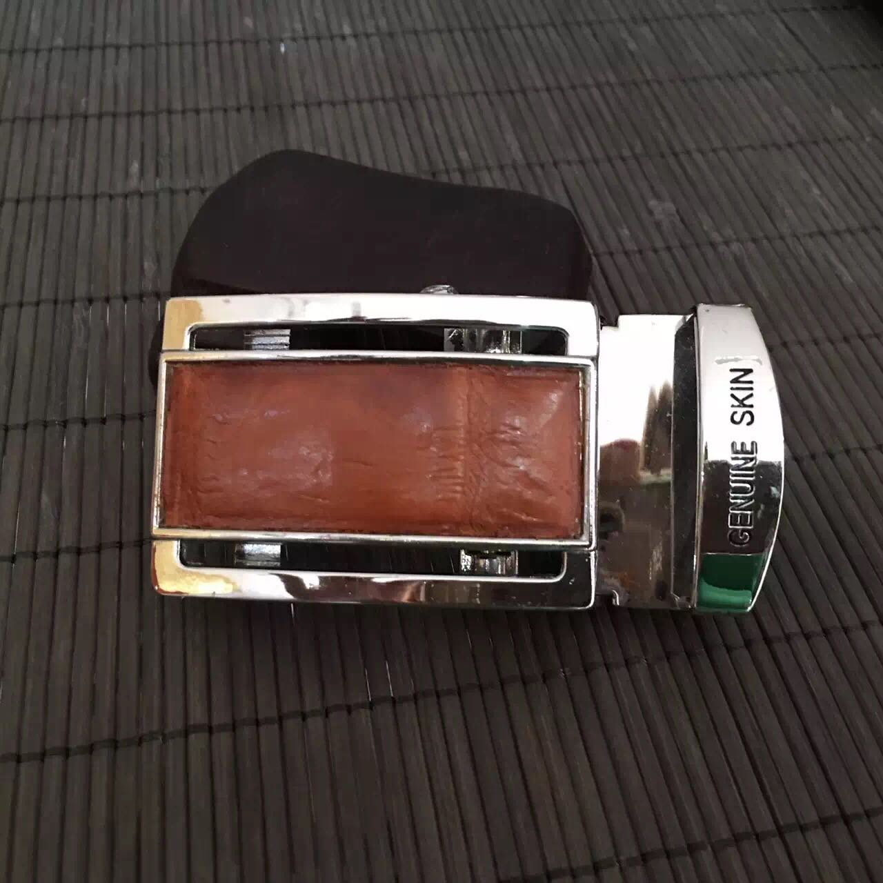 Thai crocodile belt automatic buttoning men's genuine leather belts The Vietnamese Thai Outer Cargo Commercial City Thai goods ordered
