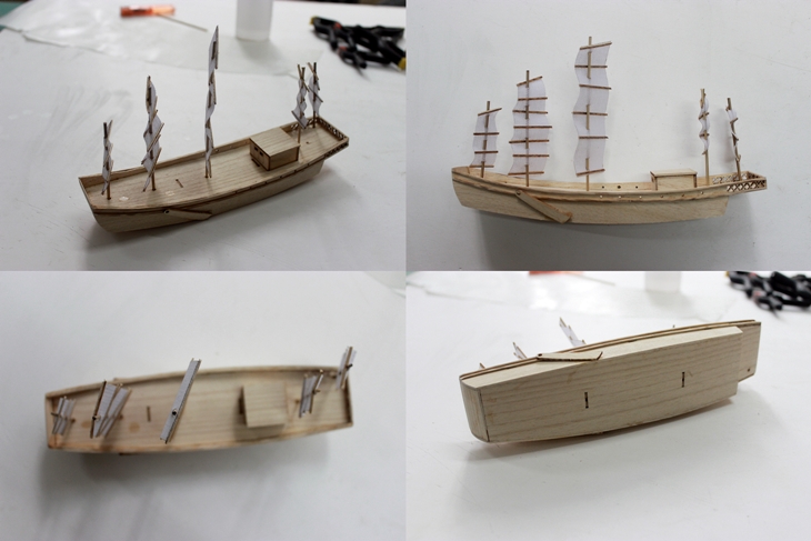 Trung quốc cổ ship Tong bằng gỗ cát mô hình thuyền lắp ráp tĩnh DIY câu đố bộ dụng cụ khoa học trẻ em cung điện thiết bị đào tạo đồ chơi cho trẻ em