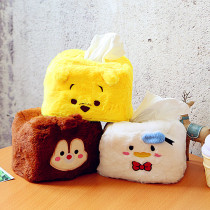 Soft cute creative cute cartoon shape plush tissue set Home living room car tissue set Tissue box explosion