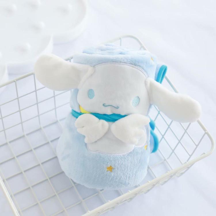 Dễ thương phim hoạt hình thiên thần san hô fleece chăn cuộn nhỏ xách tay giải trí nap chăn mền máy lạnh chăn mền văn phòng - Ném / Chăn chăn nhung 5kg