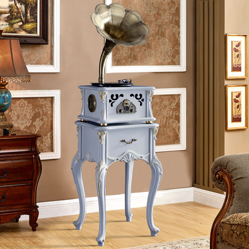 Vinyl machine retro gramophone ornament living room vinyl record player imitation old-fashioned American bluetooth speaker electric record player