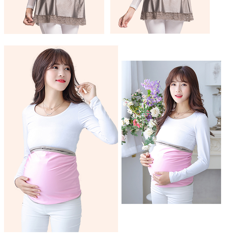 Bức xạ mùa hè phù hợp với thai sản dress chính hãng áo sơ mi chống chụp quần áo tạp dề mang thai ăn mặc tạp dề để làm việc bốn mùa