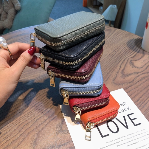 Картхолдер, сумка через плечо, вместительный и большой антимагнитный маленький модный кошелек