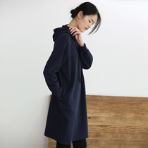 Sishan Wenyong autumn and winter pullover dress new casual simple cotton three-color medium-length sweater women