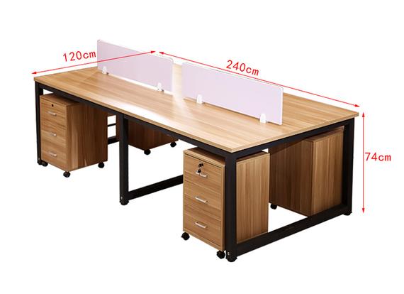 Bàn ghế văn phòng bàn hội nghị bàn nhân viên 4 vị trí làm việc bốn người nhân viên bàn máy tính bàn thép khung màn hình