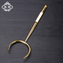 Tea Cup fork kung fu tea set ebony solid wood anti-Hot Tea fork tea tray cup holder sanitary fork tea ceremony accessories