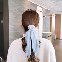 Sweet and small fresh float with large intestine ring with hair leather gluten disc hair head rope hair ring leather sleeve 100 hitch rope head decoration female