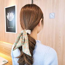 South Koreas Great Gate Law style elegant winding pearls hair circles long pieces of pieces floating with hair ropes Head rope headwear hair accessories