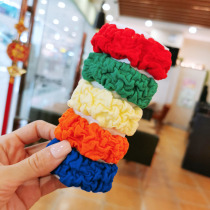 Sweet basic Joker Color Hair Rope Hairband High Streamless Head Rope Candy Color Leather Band Girl Head Jewelry