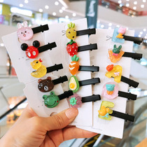 Sweet cartoon small flower edge clip girl duckbill clip hipster banghai clip clip clip top clip headwear hair accessories