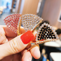 Sweet and cute cat ears Water drill edge clip Duckbill clip Girl Liu Haiclip Tennis Red Card Side Hair Clip Side Hair Clip