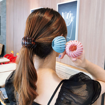 East Gate Mesh Red High Horse Tail Hair Ring Fashion 100 Hitch Bird Nest Sloth Disc Hair Deity Fix Balls Hair Grip Woman