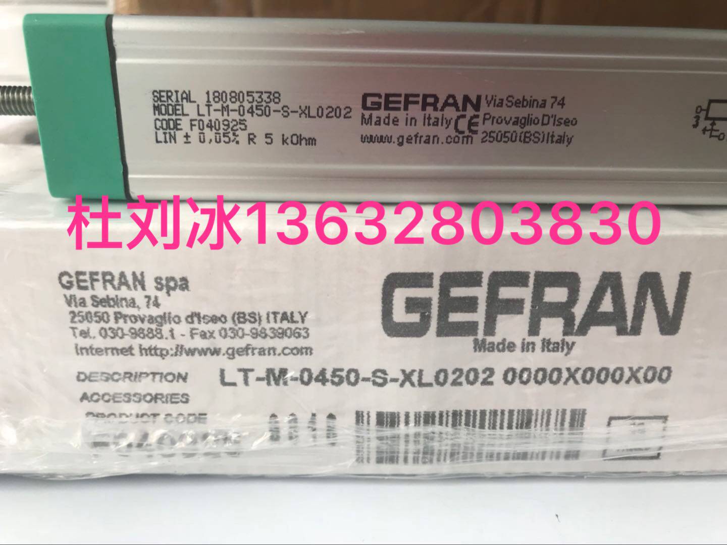 Original GEFRAN displacement sensor electronic ruler LT-M-0400-S quality assurance