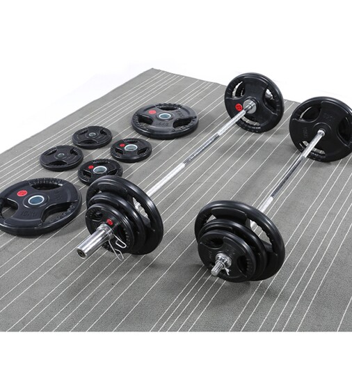 Men's Fitness Barbell Set with Olympic Bar, Weightlifting Barbell Set, Home Barbell, Commercial Barbell, Bench Press Barbell, Large Hole Barbell