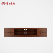 Huari Home Modern Oriental Simple Chinese Living Room TV Cabinet Solid Wood Living Room Cabinet