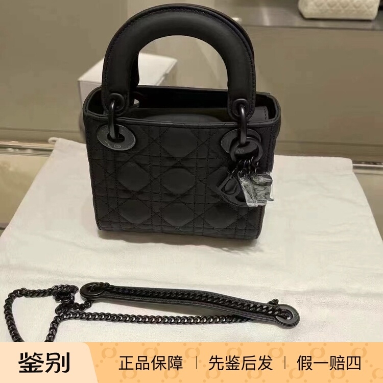 Dior Classic Lady Handbag Mini Mini Princess Diana Bag Three-Compartment Lambskin Handbag for Women Genuine Product with Inspection