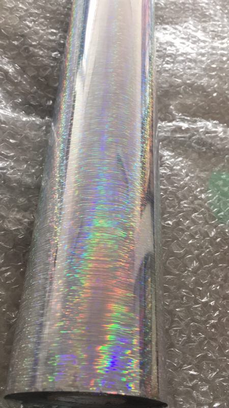 Laser hot stamping paper silver pine needle cosmetic bottle hose electrolite aluminum