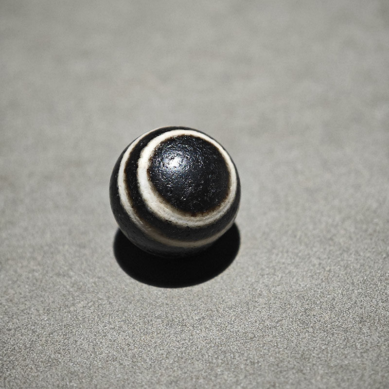 二眼福寿天珠 希少老天珠 12MM藏传二眼老天