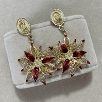 Unique sterling silver cloisonné enamel earrings 1280 deposit 1000