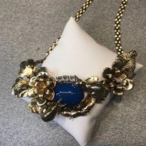 Big designer 24k gold-plated snail natural chalcedony necklace 2080 deposit 1040 non-refundable and non-exchangeable