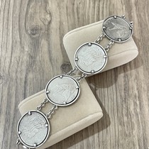 Orphan Sterling Silver Commemorative Ancient Coin Bracelet 2680 Deposit 2400