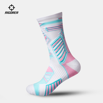 Quasier basketball Sox mens and womens sports medium-high socks training Long Sox Running non-slip Deodorant Professional Elite Socks