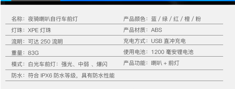 Lumière vélo - phare - Ref 2400422 Image 8